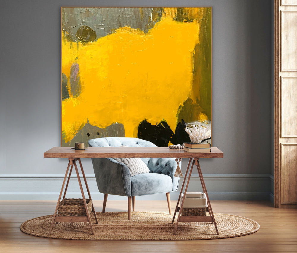 Desert Shine  - Abstract Painting, Minimalist Art, Framed art Wall Art, Modern art