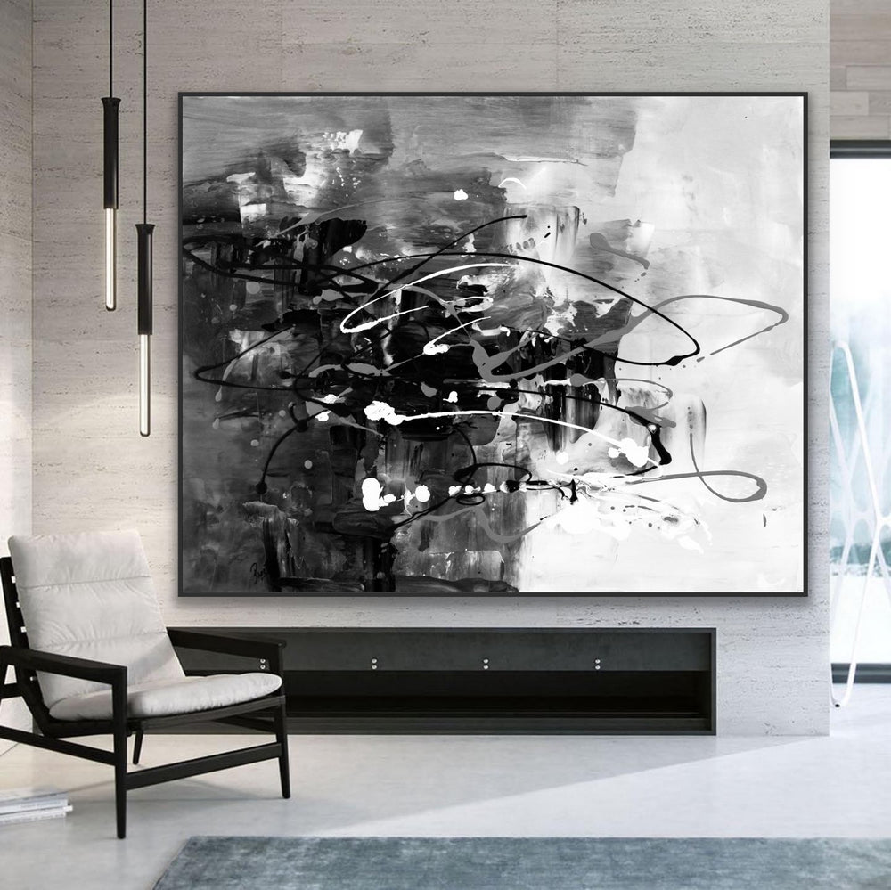 Shook Up - Custom Art - Abstract painting, Minimalist Art, Framed painting, Wall Art, Wall Decor, Large painting, Local Artist