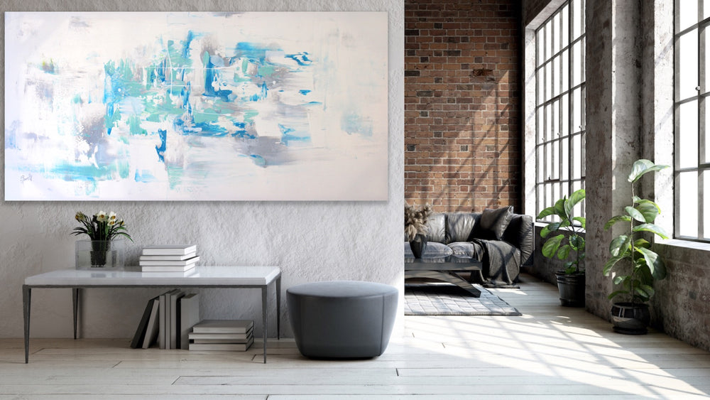 Bayside - Custom Art - Abstract painting, Minimalist Art, Framed painting, Wall Art, Wall Decor, Large painting, Local Artist