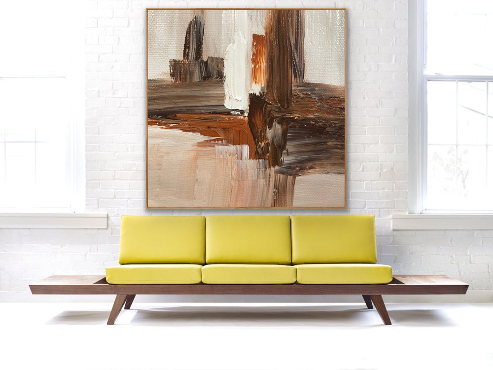 Construction- Custom Art - Abstract Painting, Minimalist Art, Framed art Wall Art, Modern art