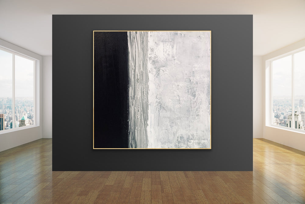 Imposing White - Custom Art - minimalist painting 3d art white painting art for home