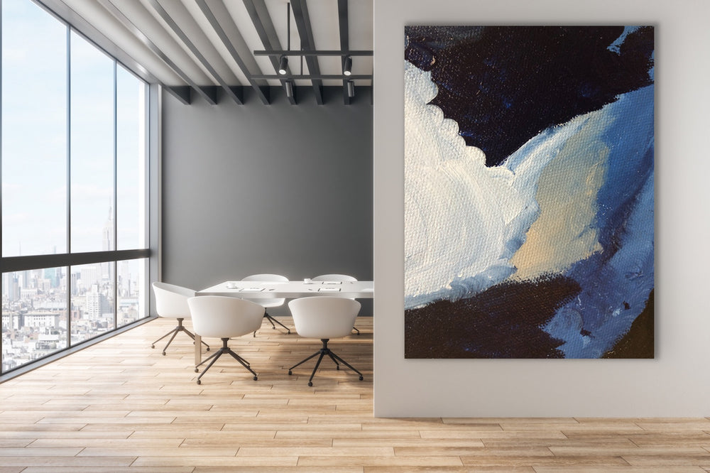 Lake - Custom Art - Abstract Painting, Minimalist Art, Framed art Wall Art, Modern art